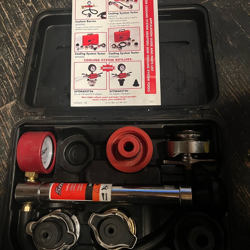 Red and Black Automotive Tester Kit